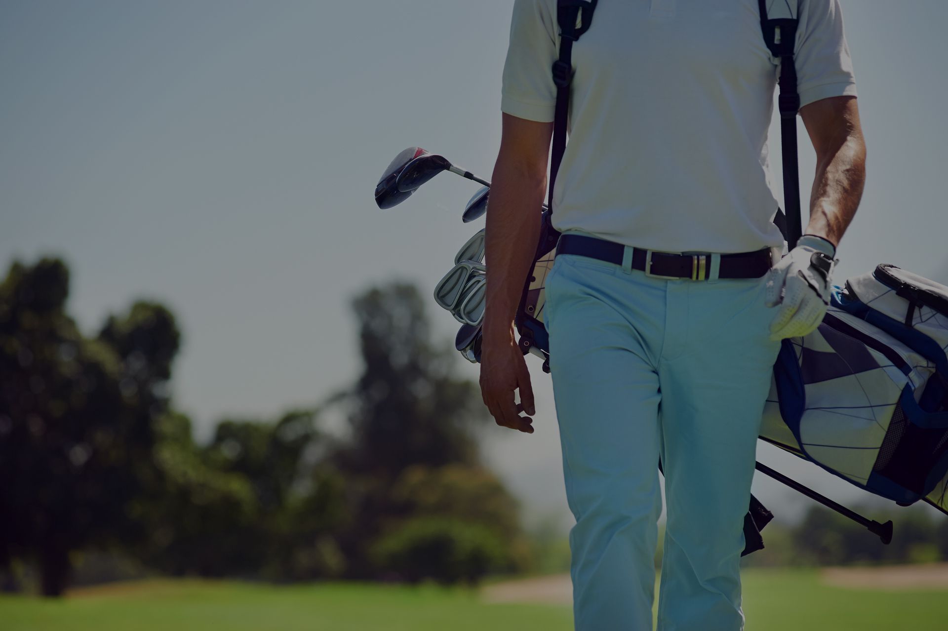 Golfistas durante un torneo